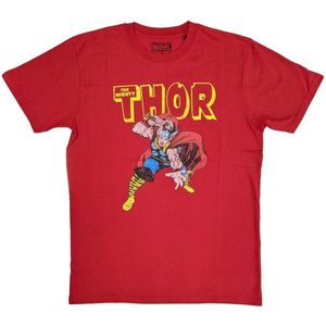 Marvel Thor - Hammer Distressed Heren T-shirt - XL - Rood