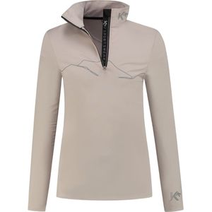 KOU Sportswear Skipully Heren Mountain - Taupe - Midlayer Shirt Wintersport - Maat M