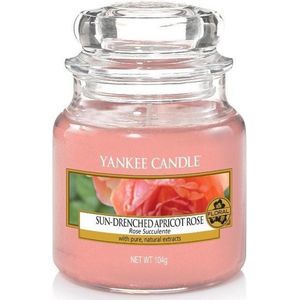 Yankee Candle Geurkaars Small Sun-Drenched Apricot Rose - 9 cm / ø 6 cm