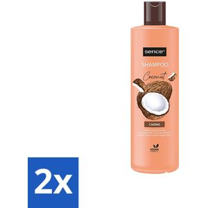 2 x Sence - Coconut - Shampoo - Verzorgend - 400 ml - Voordeelverpakking - Kokos Shampoo - Verzorgend Shampoo - Droog Haar Shampoo - Haar Glans - Haar Conditioner