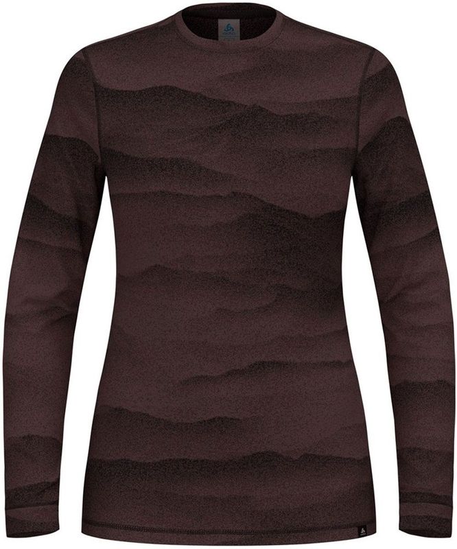 Odlo - Merino Ridgelines - Technisch T-shirt - Fudge Black - Merinowol
