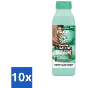 Garnier - Fructis Hair Food Aloe Vera - Shampoo - Normaal tot Droog Haar - 350 ml - Bulkverpakking - 10 stuks