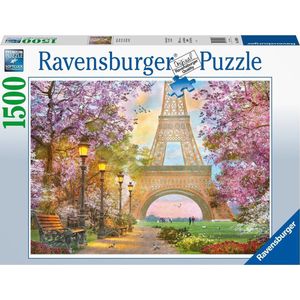 Verliefd In Parijs Puzzel (1500 Stukjes, Stadsleven)