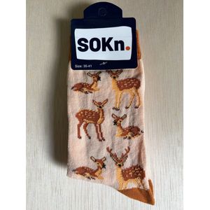 SOKn. Trendy sokken *HERTJES* maat 35-41 (ook leuk om kado te geven !)