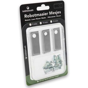 To the South® Robotmaaier Mesjes staal geschikt voor Etesia ETM44 - 6 stuks
