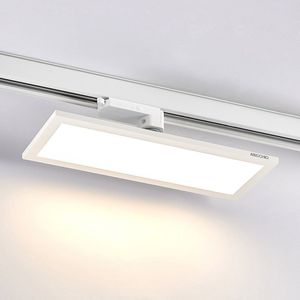 Arcchio - railverlichting - 1licht - Kunststof, aluminium - H: 8.1 cm - wit (RAL 9010) - Inclusief lichtbron