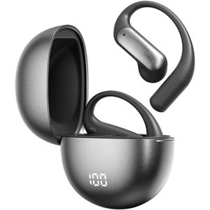 Oortjes Draadloos- Open-Ear-Bone Conduction headphone-Sport Volledig Draadloze on-ear Oortjes -Bluetooth Headset met Oplaadcase- Bluetooth 5.4- Touch Control Open Oor waterdichte oortelefoon