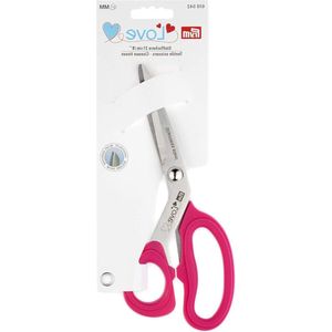 Schaar 21cm Love Roze Micro Serration Textiel - 1 Stuk