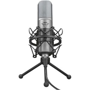 GXT 242 Lance Streaming-Microfoon - USB Gaming Microfoon met Schokdemping, Popfilter, Statief en Cardioïde Opnamepatroon voor PC, Laptop, Podcasting, Vlogs, YouTube en Twitch - Zwart