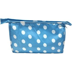 Rojafit Toilettas Groot - Blue Dots - afmeting 29 x 8 x 18 cm.