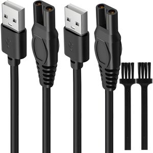 One Blade Oplader - 2 USB Oplaadkabel voor OneBlade QP2734 - QP2724 - QP2824 - QP2834 - QP4631 - S3243 - MG5910 360 Series 2400 QP1424 X3001 MG55 910 MGG 7910 MG7910 MG777 930 MG - 9510