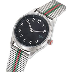 Adidas Originals Code Four AOSY23532 Horloge - Staal - Zilverkleurig - Ø 42 mm