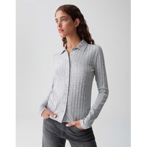 Opus - Top Lange Mouw - Grijs