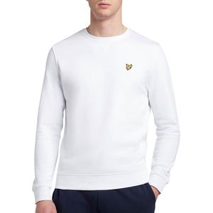 SINGLES DAY! Lyle and Scott - Sweater Wit - Heren - Maat L - Slim-fit