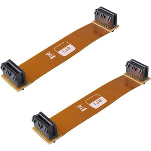 2 stuks flexibele 2-weg SLI brugverbinding - SLI-crossfire-aansluiting met 3 sleuven - compatibel met ASUS Nvidia-grafische kaart 10 cm