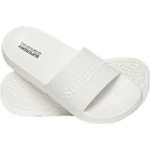Superdry - Logo Vegan Pool Slides - Zwart - Badslippers