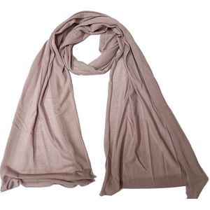 Bruine sjaal - Zacht en luchtig - Viscose - Najaarscollectie - Langwerpig 170 x 45 Centimeter - Damesdingetjes