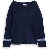 Tom Tailor Losvallende jacquard gebreide trui