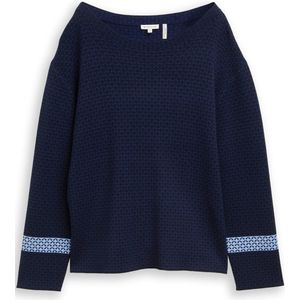 Tom Tailor Losvallende jacquard gebreide trui