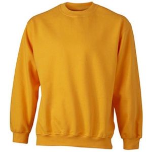 James and Nicholson Unisex Round Heavy Sweatshirt (Goudgeel)
