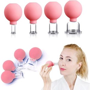 Facial Cupping - Face Cupping Set - Gezicht Cupping - Premium Kwaliteit - Cupping Set Massage - Cupping Set - 4 DELIG - Anti Cellulitis Therapie