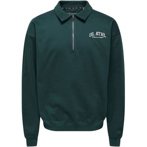 Only & Sons Rugby Half Zip Sweater Heren - Maat M