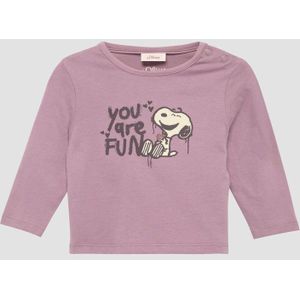 s.Oliver - T-Shirt - Lange Mouwen - Glitter Snoopy® Print