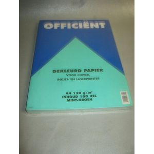 Officient 100 vel A4 papier mint-groen 120grs