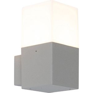 QAZQA Denmark - Moderne Wandlamp Voor Buiten - 1 Lichts - D 115 Mm - Grijs - Buitenverlichting