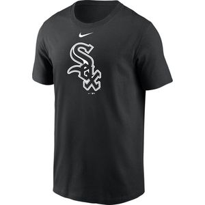 NIKE MLB Chicago White Sox Large Logo Korte Mouwen Ronde Hals T-Shirt Mannen Zwart - Maat S