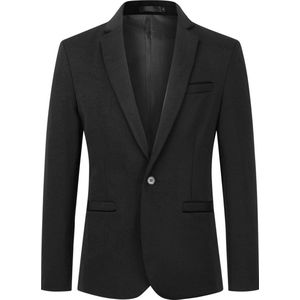 Allthemen Heren Stretch Blazer Slim Fit Jasje - Zakelijk Pak Jasje - XS