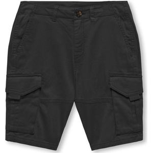 ONLY KOBMAXWELL CARGO SHORT PNT NOOS Jongens Broek - Black - Maat 158