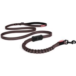 EzyDog Zero Shock LITE Hondenlijn - Honden Riem - 180cm - Bruin