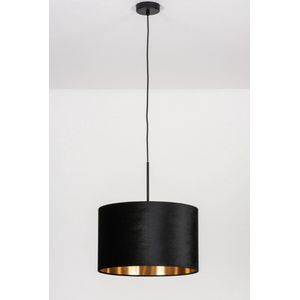 Lumidora Hanglamp 30934 - CHARLOTTE - E27 - Zwart - Goud - Metaal - ⌀ 40 cm