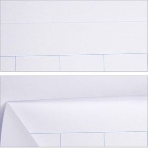 Relaxdays flipover papier - flipchart papier - whiteboard papier - 50 vellen - papierblok - Geruit