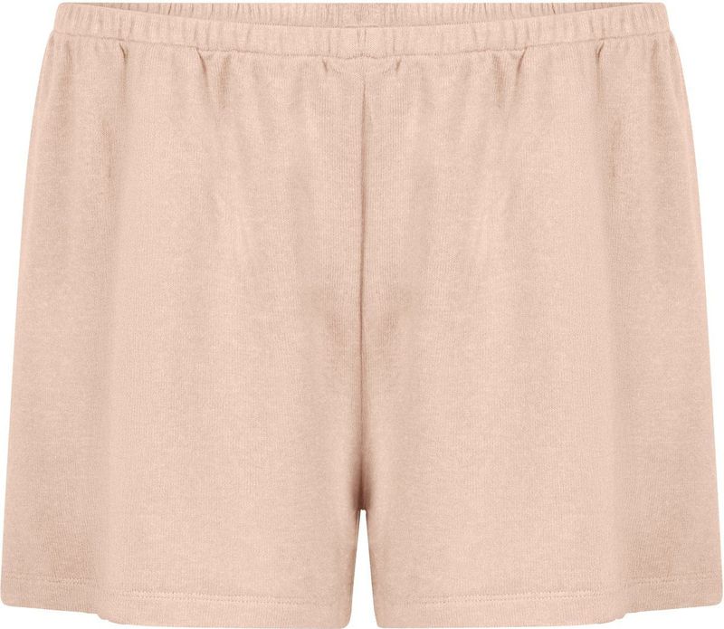 Hunkemöller - Pyjamashort - Beige - Geborstelde Jersey