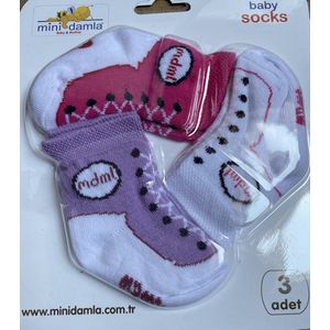 Set van 3 paar babysokken meisjes - Baby sokjes