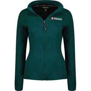 Fleece Voorjaarsvest Met Rits Dames Geographical Norway Anapurna - Tonneau - Donker groen - L