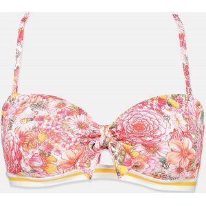 Esprit Sunrise Beach Bikini Top Tropical flower rose SSN0519
