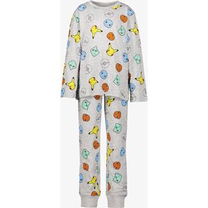 Pokemon kinder pyjama - Grijs - Maat 122/128