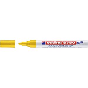 Viltstift edding 8750 lak rond 2-4mm geel | Omdoos a 10 stuk | 10 stuks