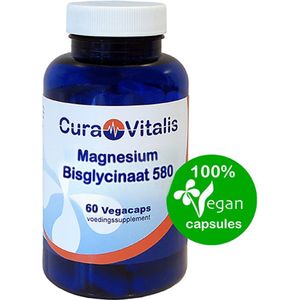 Cura Vitalis Magnesium Bisglycinaat 580 mg – 60 capsules