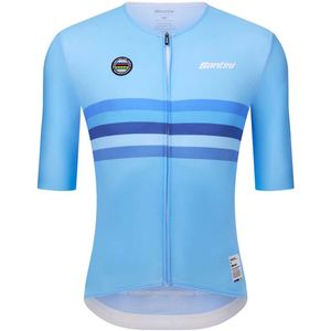Santini UCI World Champion Jersey Fietsshirt (blauw)