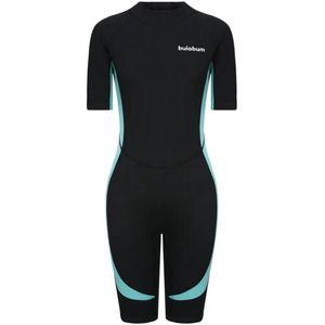 Bovista Wetsuit Dames - Swimsuit - Shorty - Surfpak - Duikpak - Lange Mouw - Zwemsuit - Zwart - XS