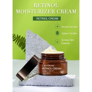 Retinol Gezichtscrème – Anti-Aging & Pigmentvlek Verwijdering – Vitamine C & Collageen – Whitening & Hydraterend – Parfumvrij – 50ml
