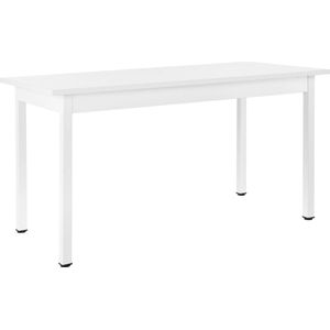 In And OutdoorMatch Eettafel London - 140x60x75 cm voor 6 stoelen wit