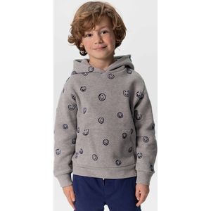 Sissy-Boy - Grijze oversized hoodie met smiley print