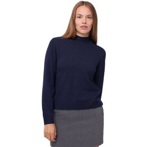 DANISH ENDURANCE Trui van Merinowol met Kasjmiermix - voor Vrouwen - Marineblauw - Maat S