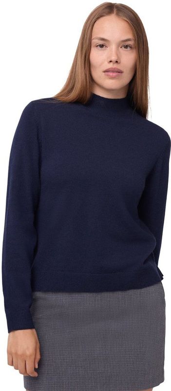 DANISH ENDURANCE Trui van Merinowol met Kasjmiermix - voor Vrouwen - Marineblauw - Maat S