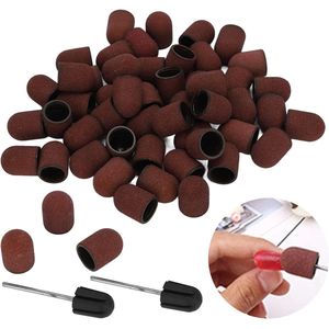 Manicure Gereedschap - 120# Grit - Nail Art - Schuren Caps - Polijsten - Slijpen Bands - Nail Boren Set - Met Schacht - Nagelvijlen - Buffers - Professioneel Nagelgereedschap